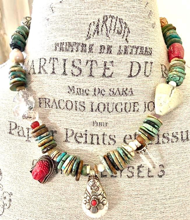 Tibetan Treasure Talisman necklace