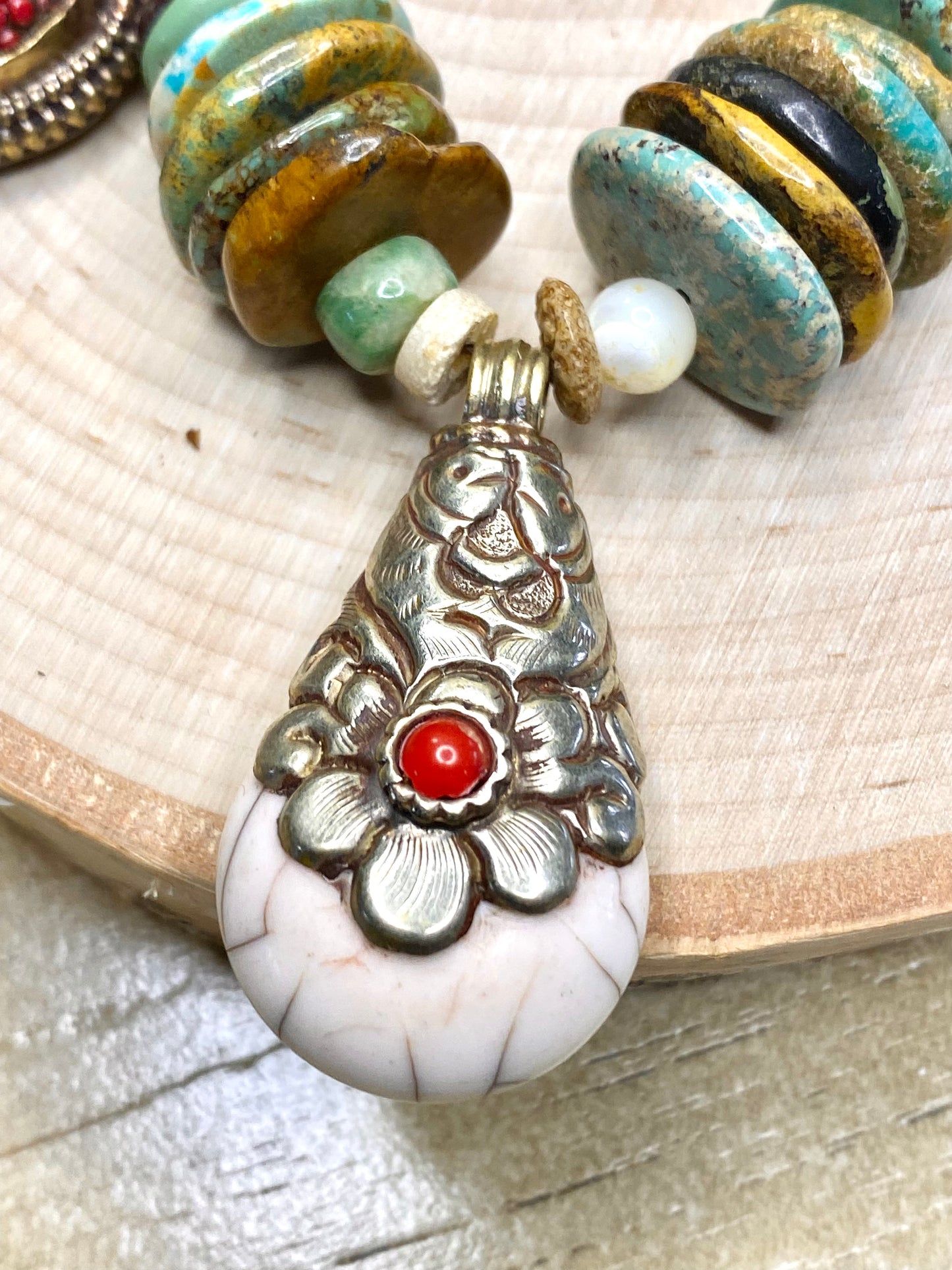Tibetan Treasure Talisman necklace